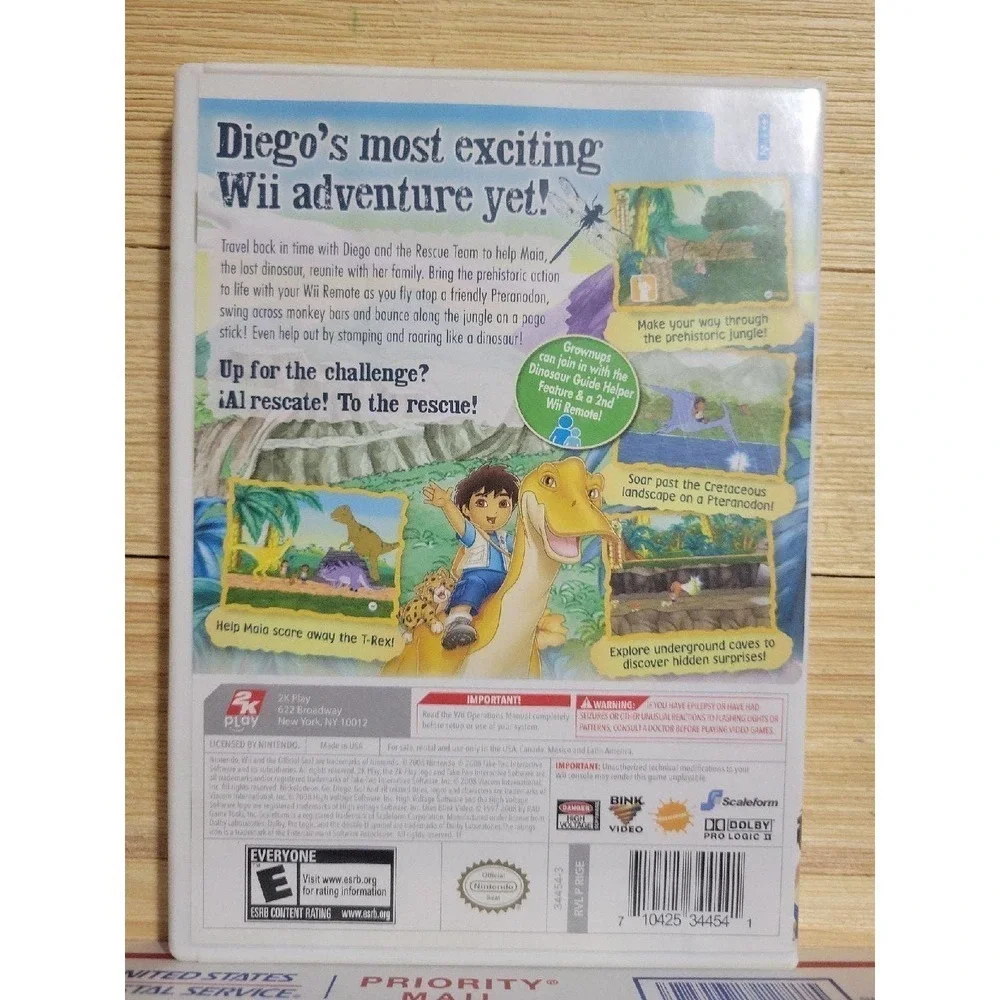 Go, Diego, Go Great Dinosaur Rescue for Nintendo Wii